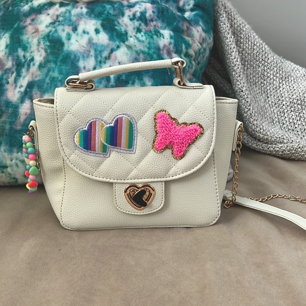 Cute cross body purse with patches